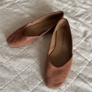 Lucky Brand Brown Genuine Leather Flats